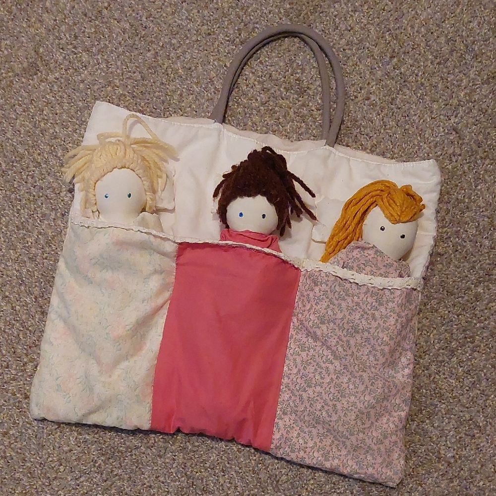 Handmade Ragdoll Sleepover Tote
